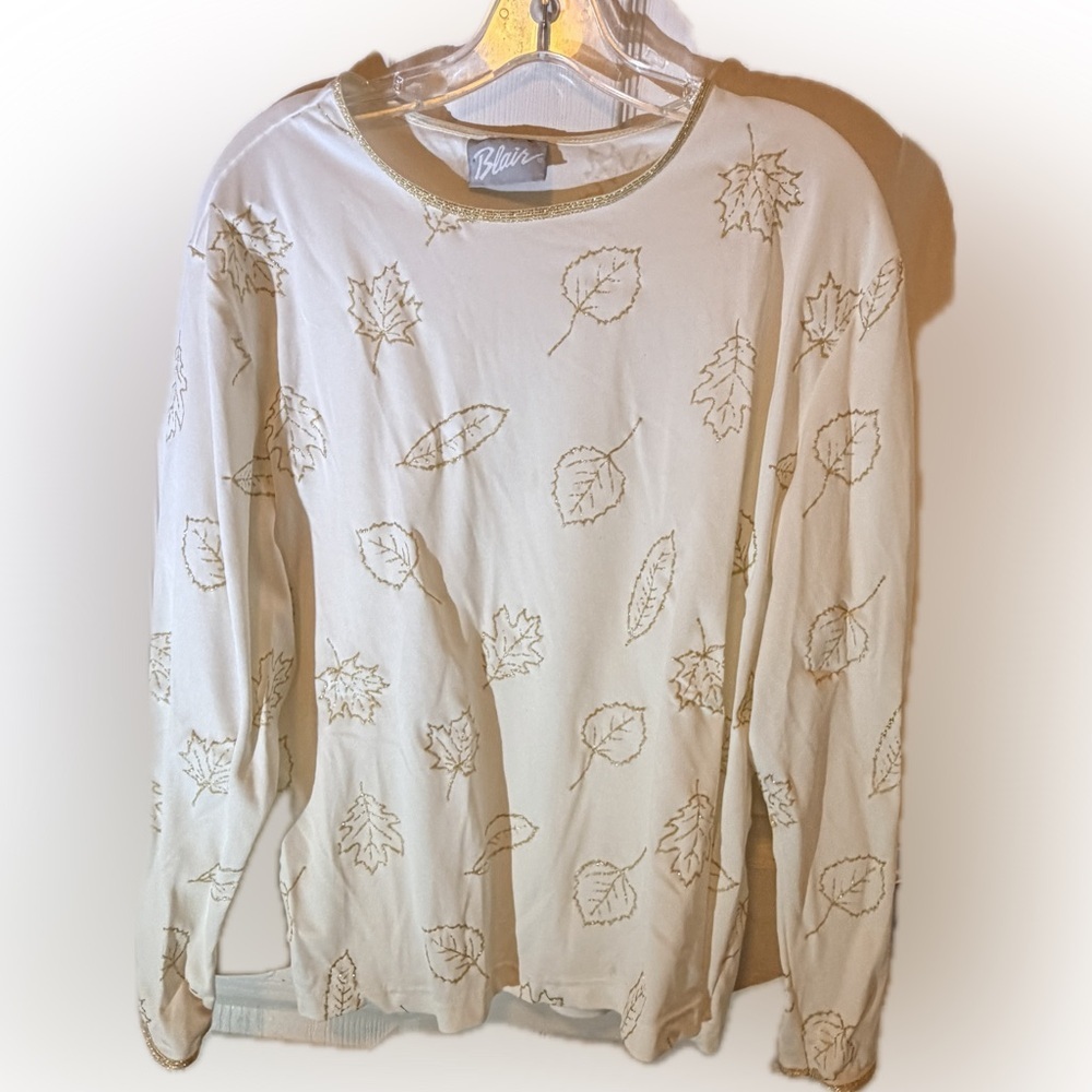 Vintage Blair Shirt with Gold Leaves